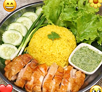 Yellow Rice & Crispy Chicken